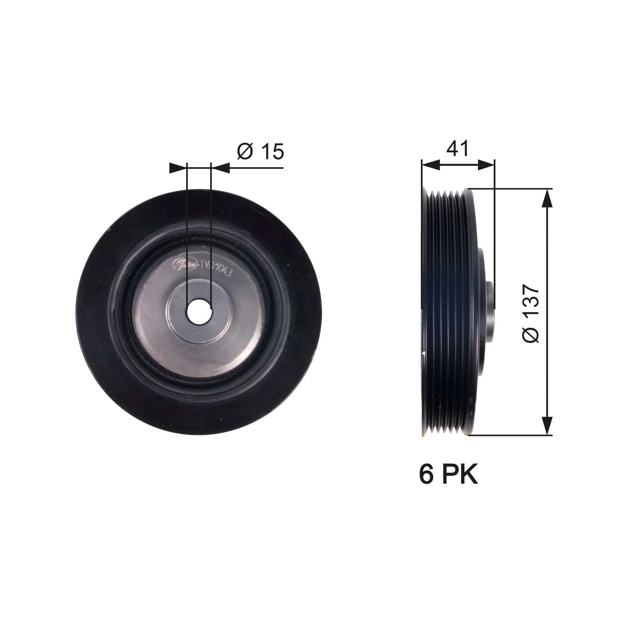 Belt Pulley, crankshaft