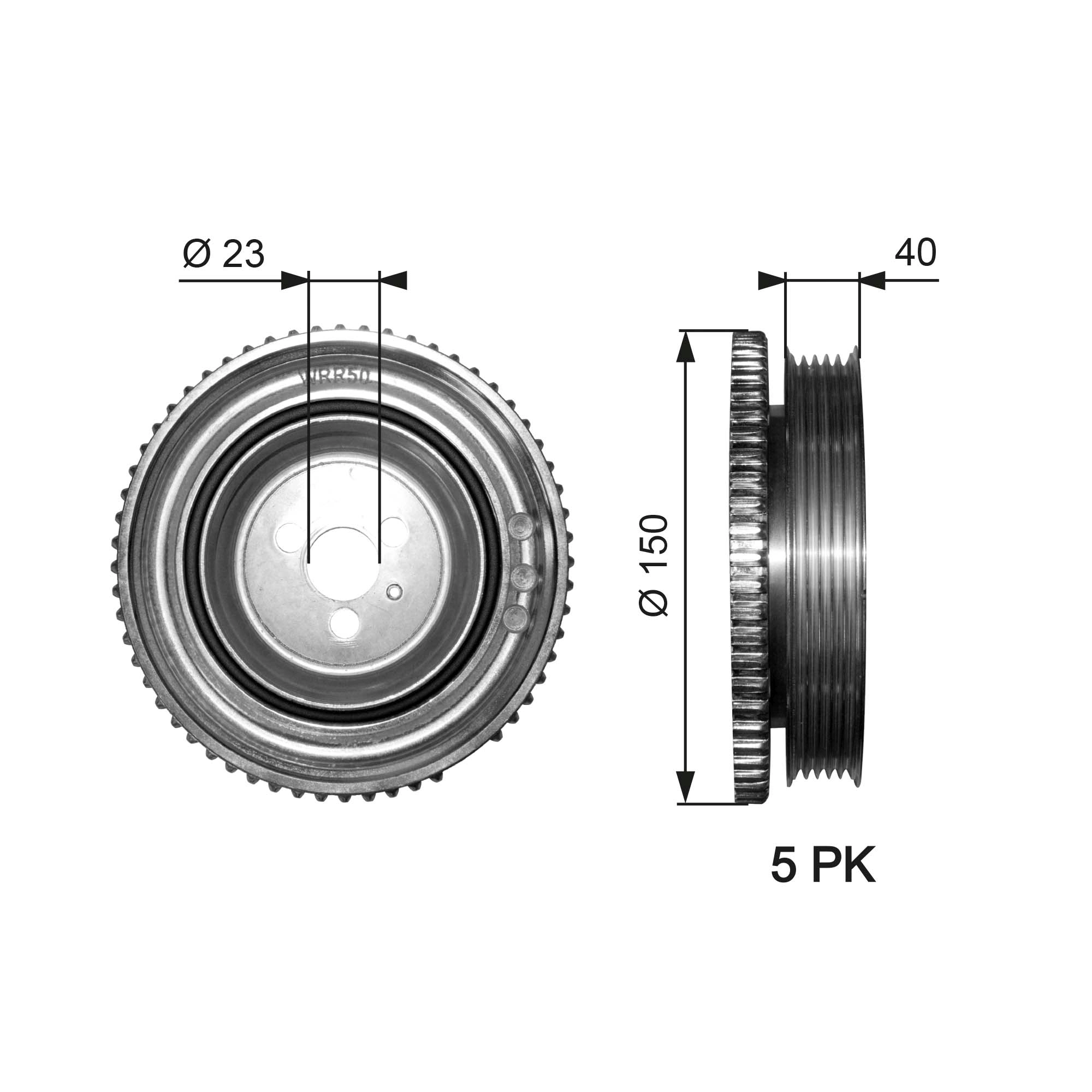 Belt Pulley, crankshaft