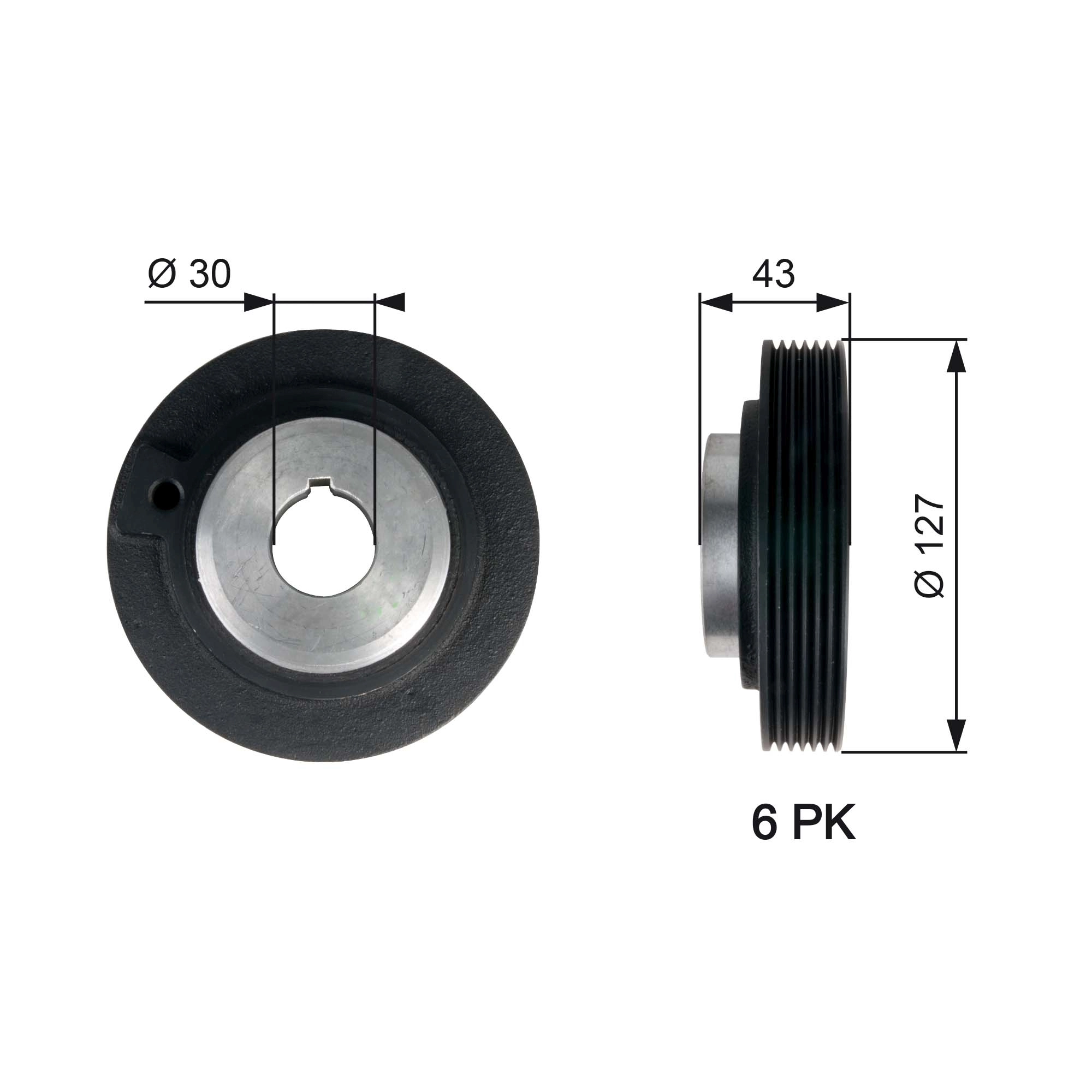 Belt Pulley, crankshaft