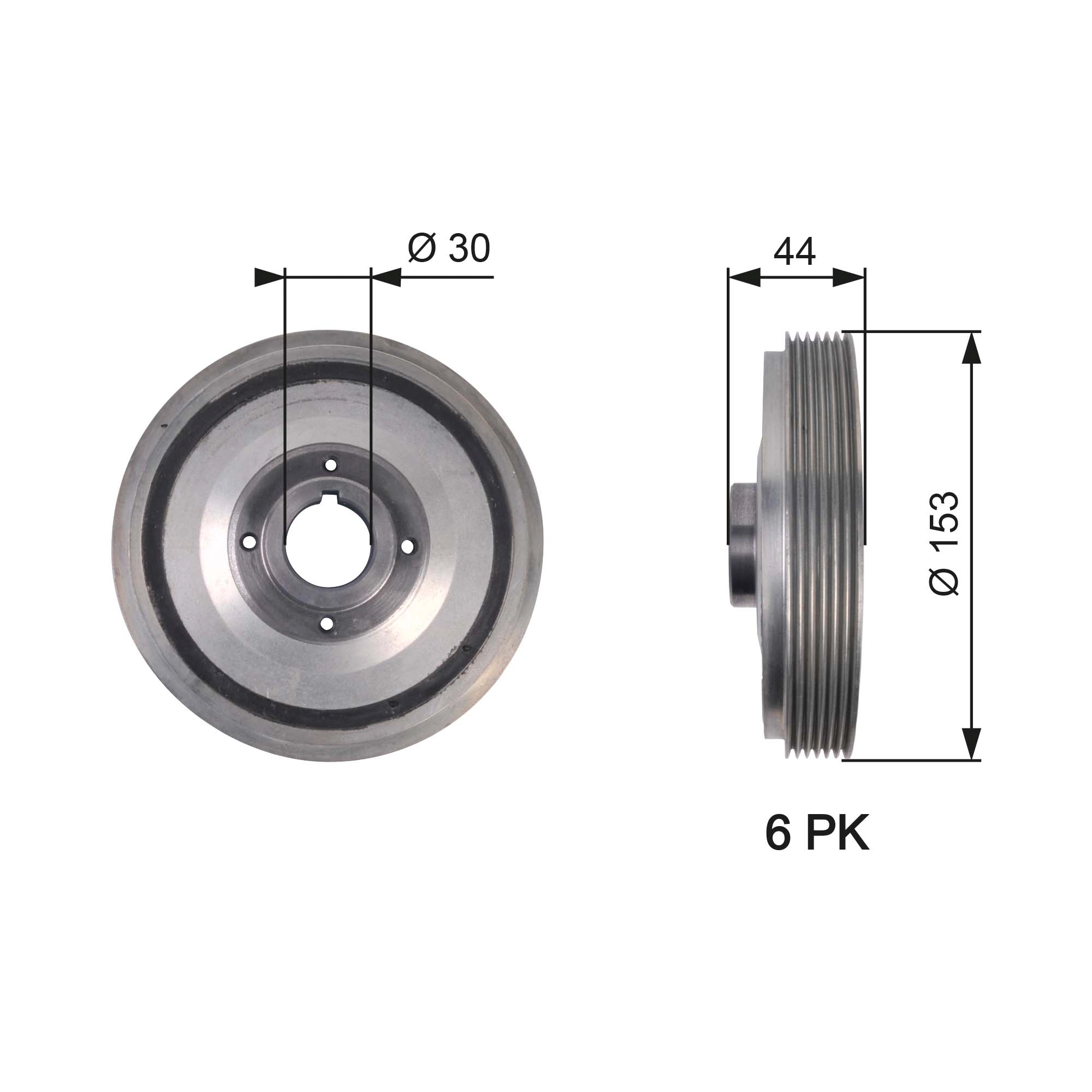 Belt Pulley, crankshaft