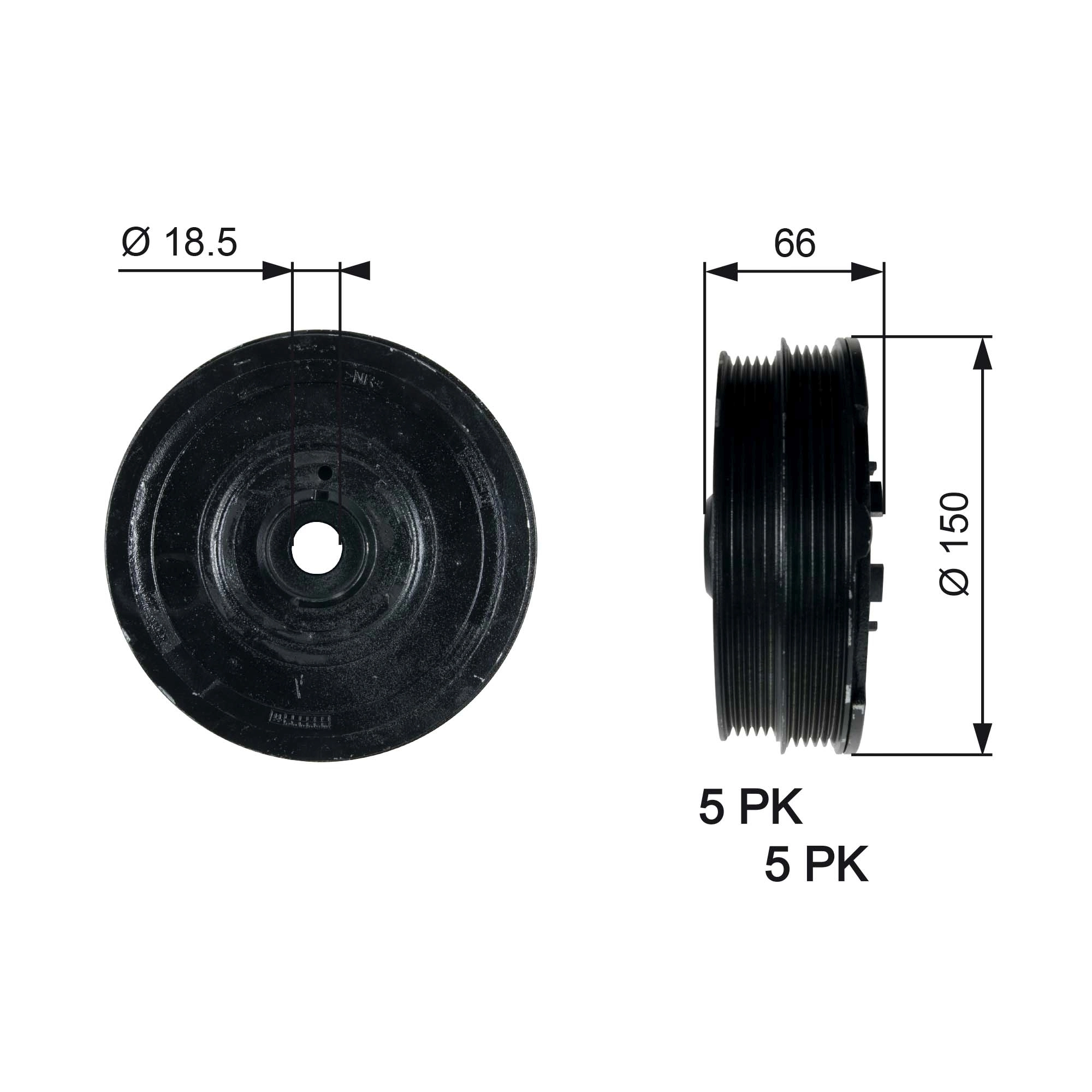 Belt Pulley, crankshaft