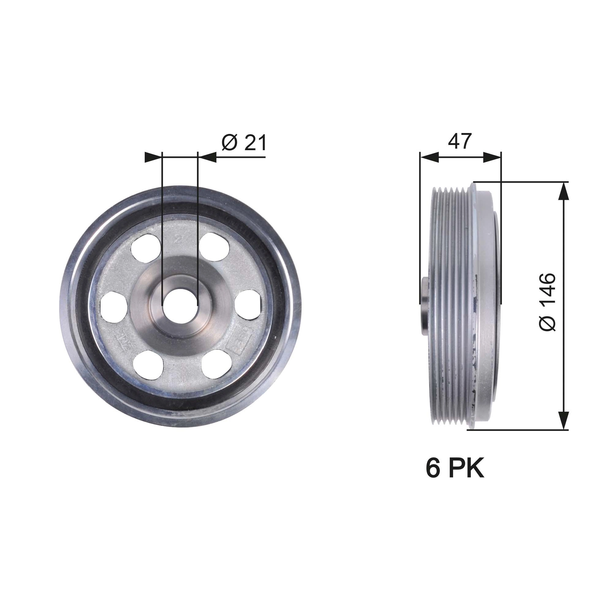 Belt Pulley, crankshaft