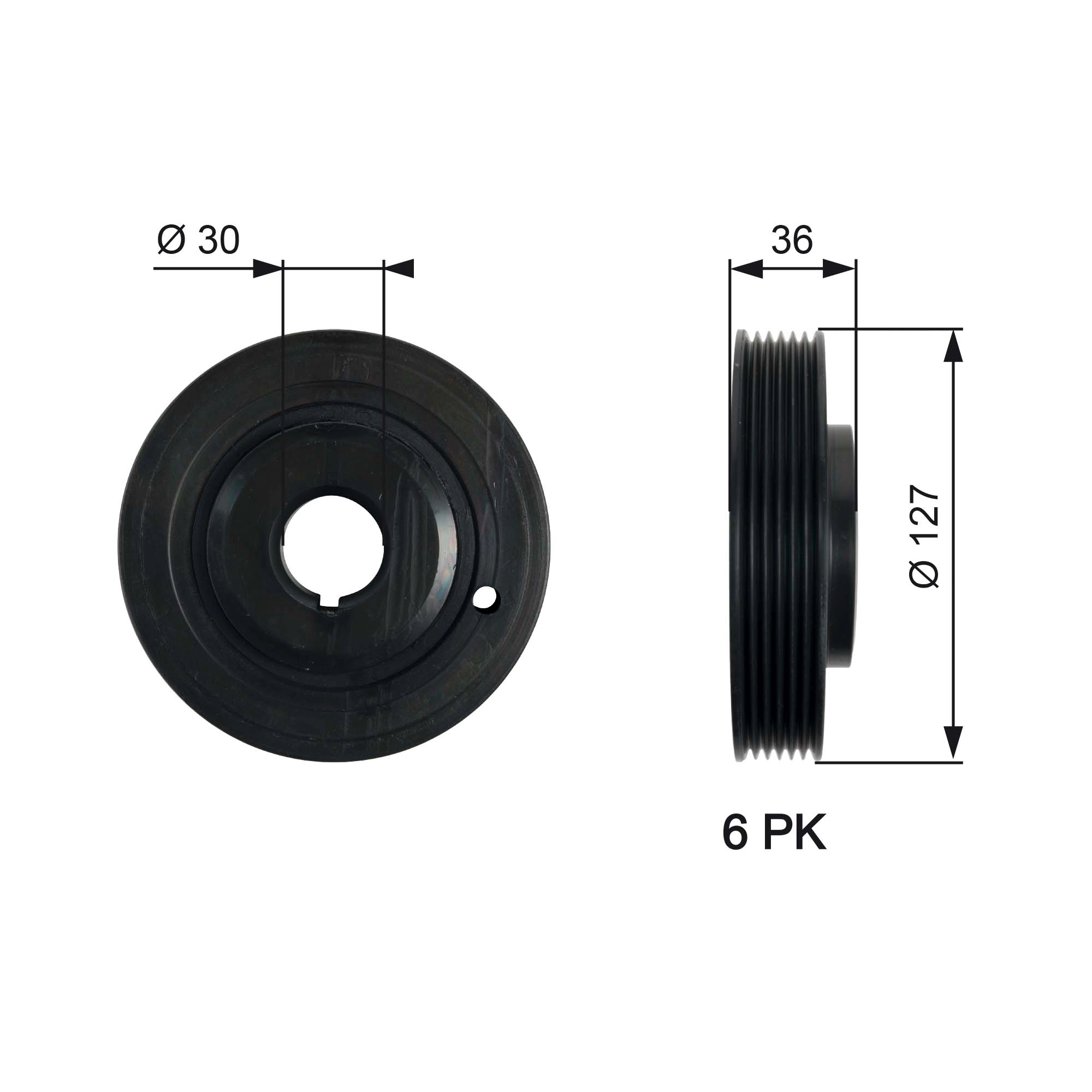 Belt Pulley, crankshaft