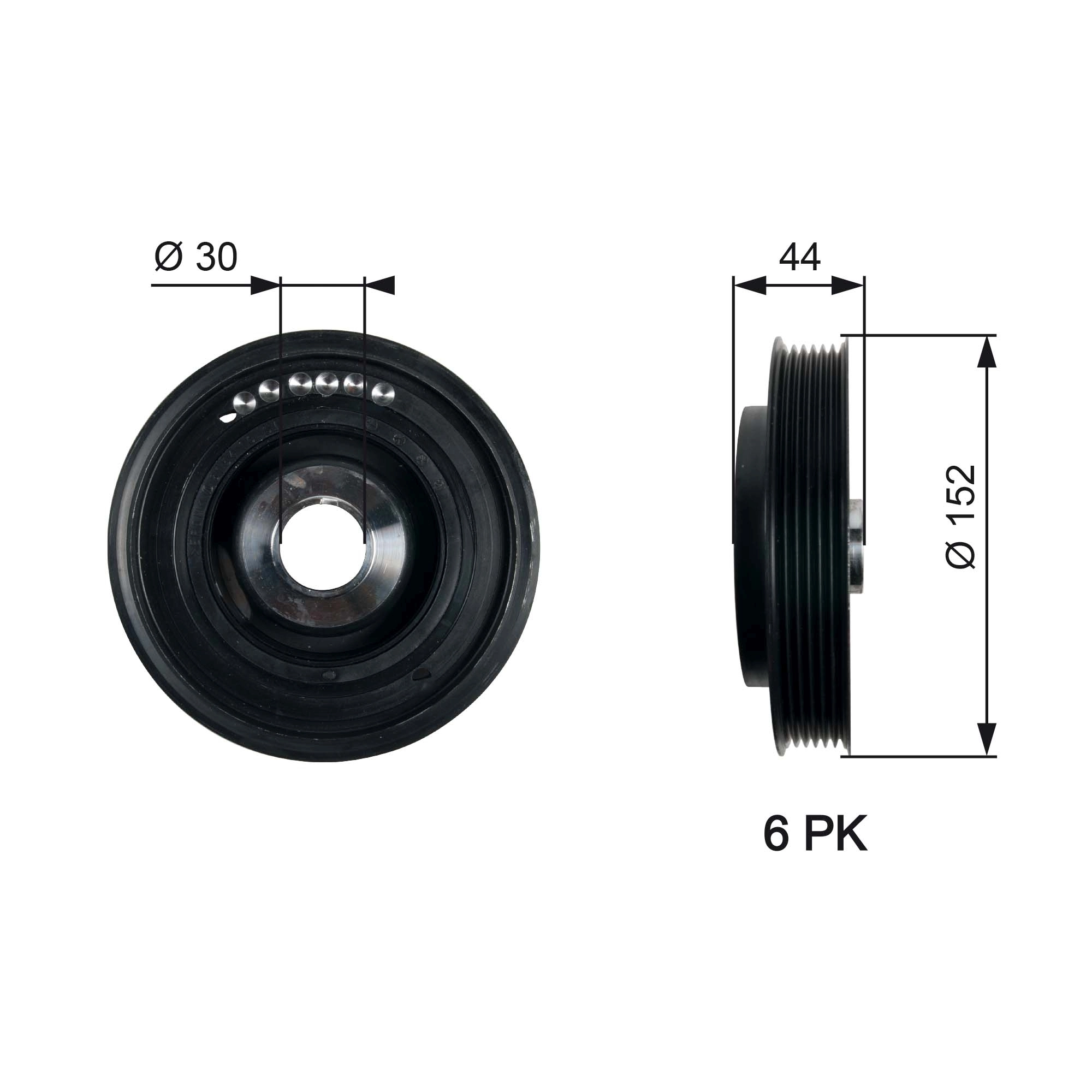 Belt Pulley, crankshaft