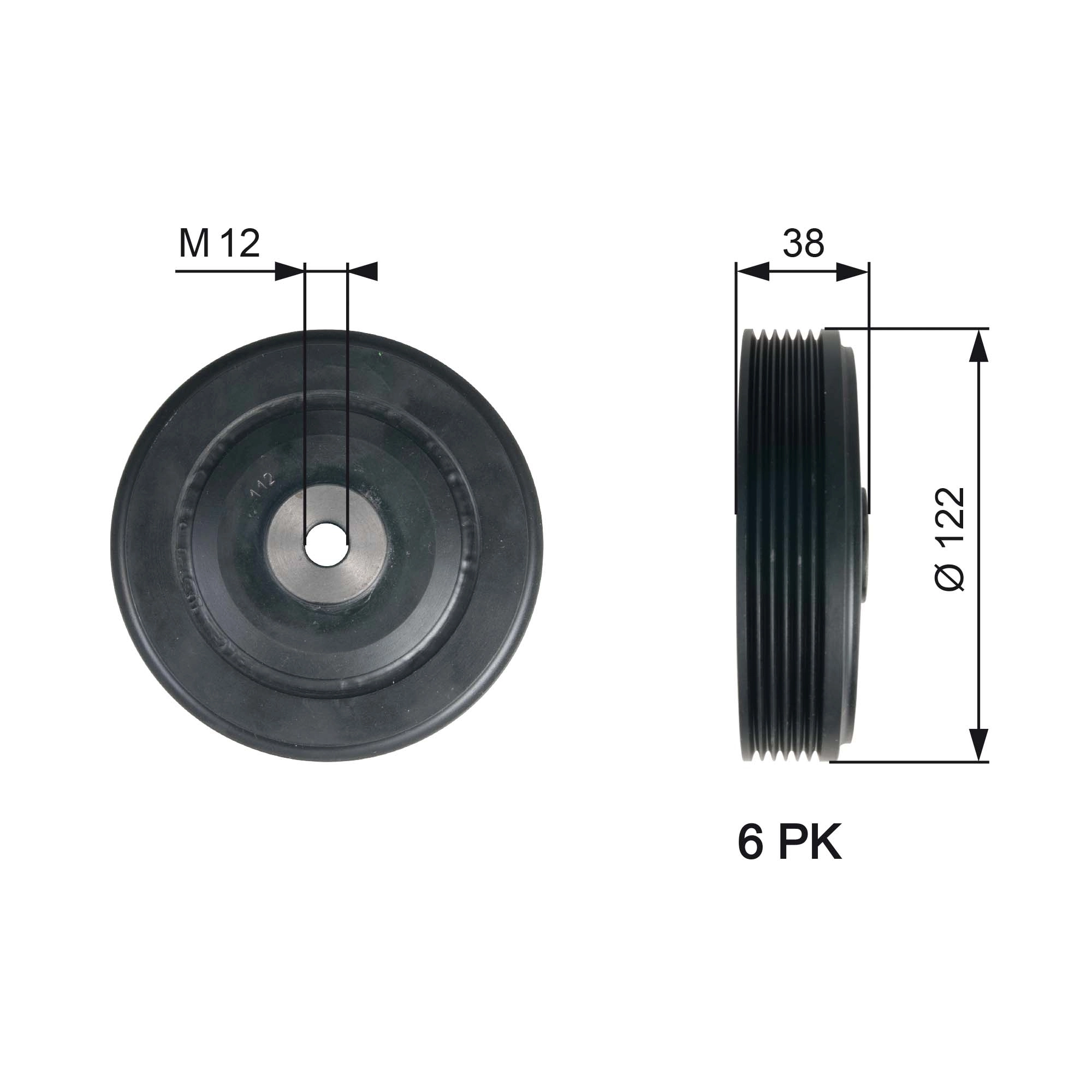 Belt Pulley, crankshaft