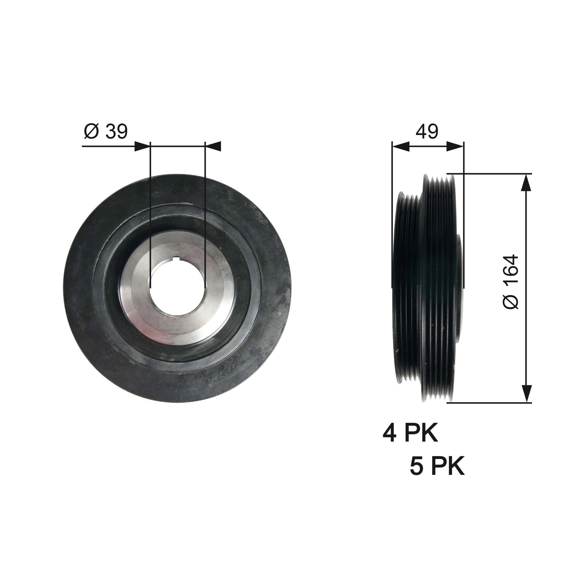 Belt Pulley, crankshaft