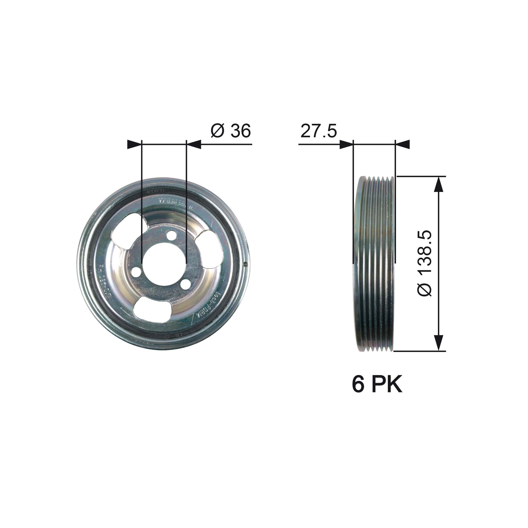Belt Pulley, crankshaft