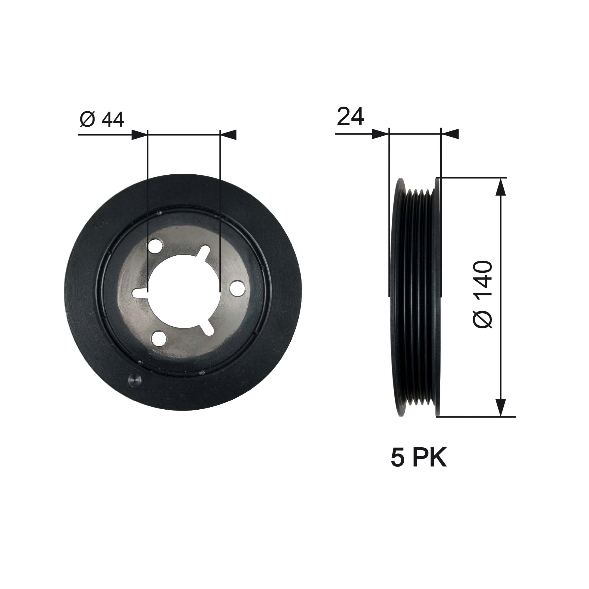 Belt Pulley, crankshaft