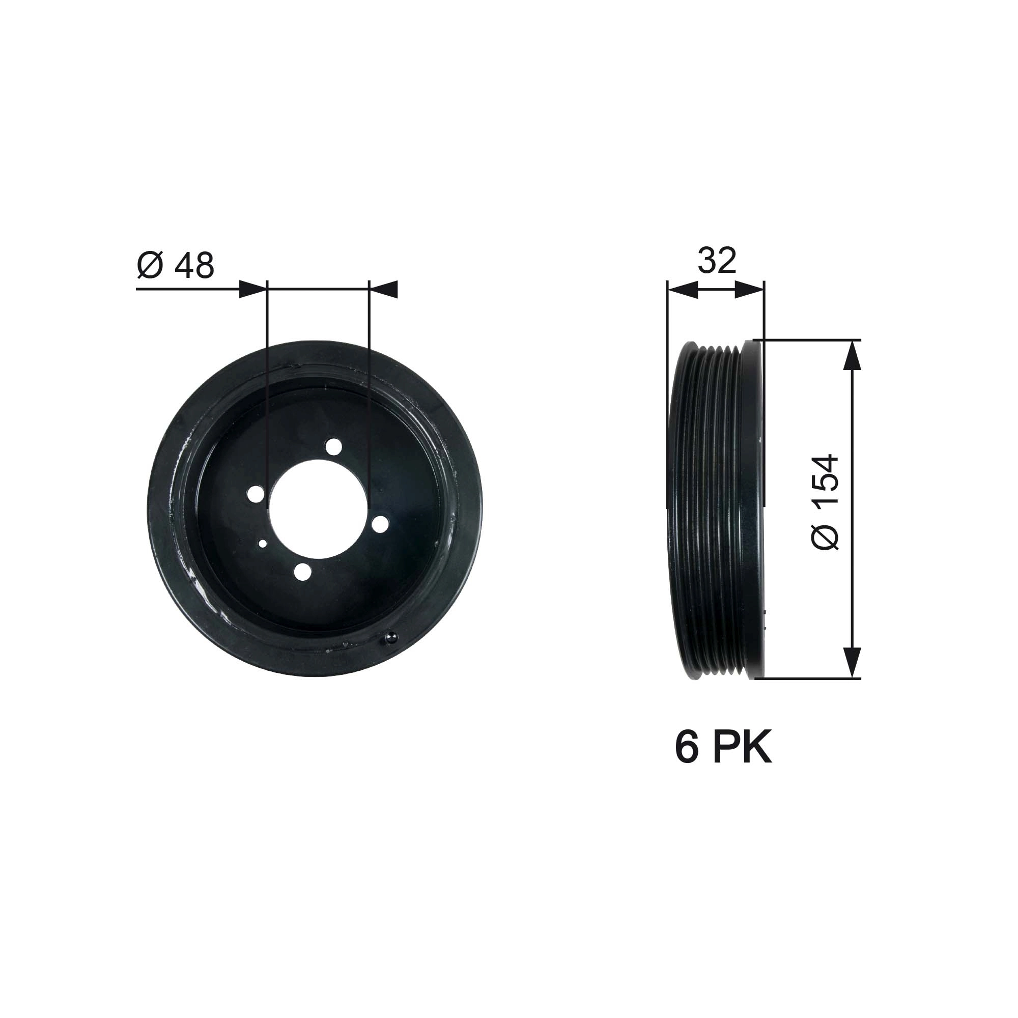 Belt Pulley, crankshaft