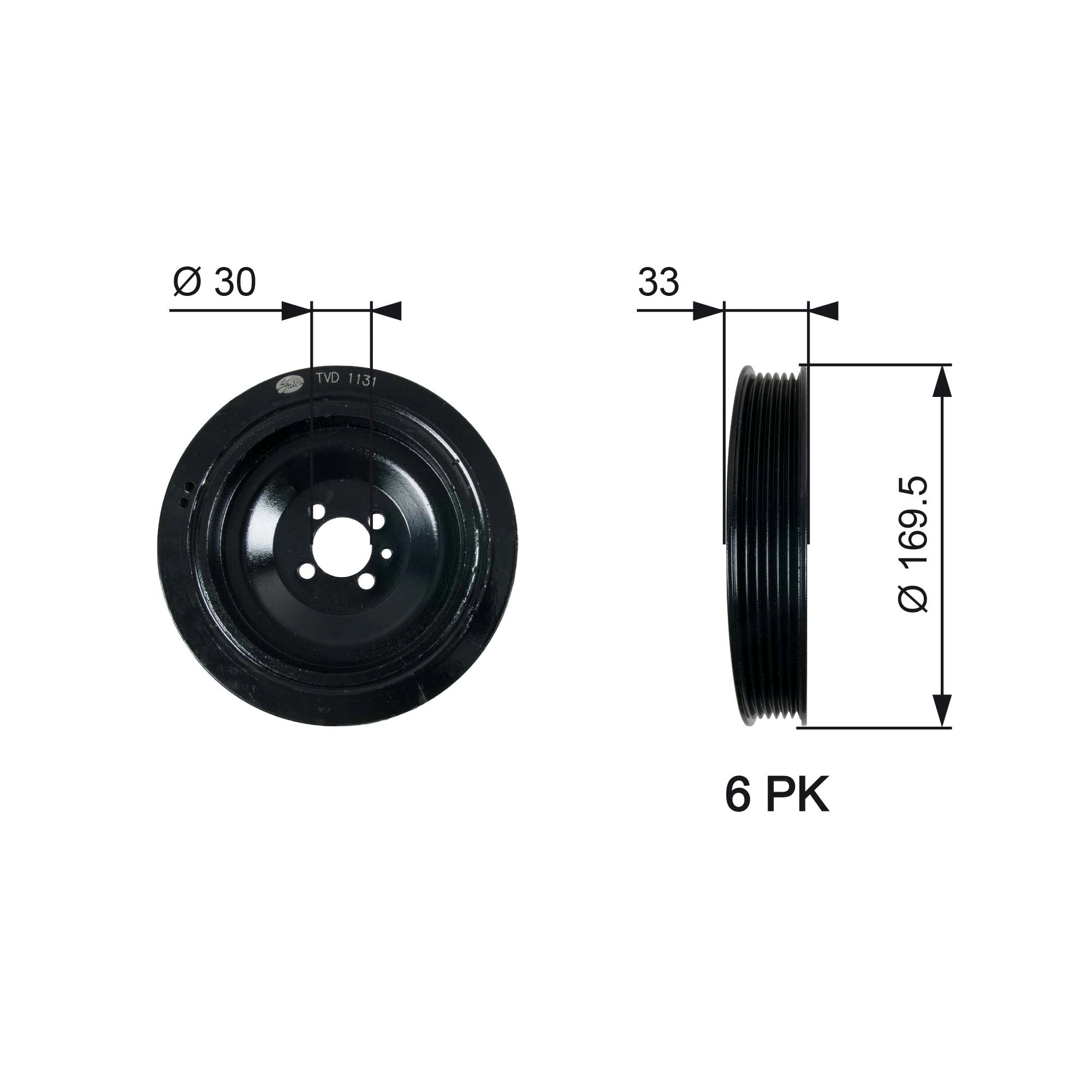 Belt Pulley, crankshaft
