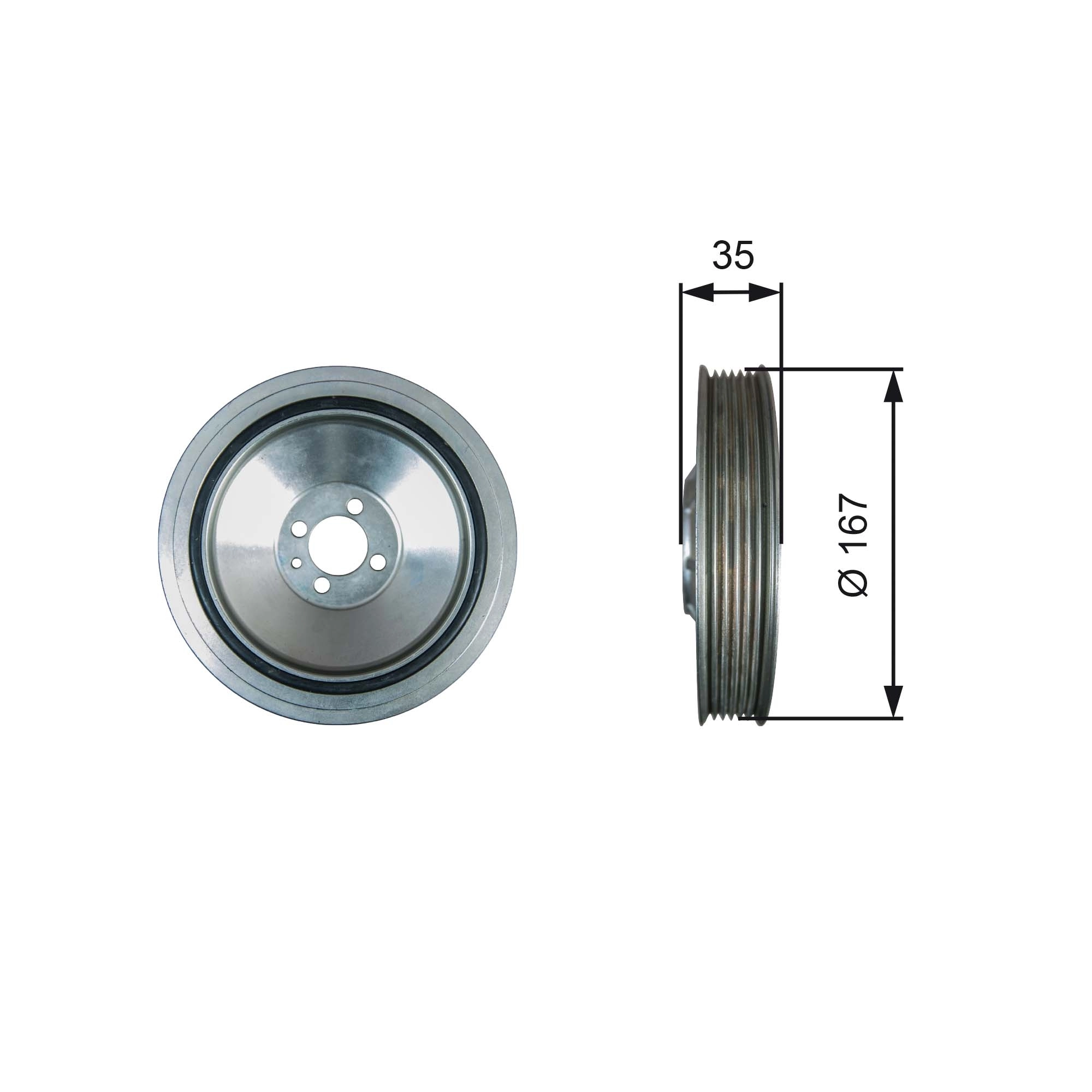Belt Pulley, crankshaft