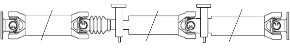 Propshaft, axle drive