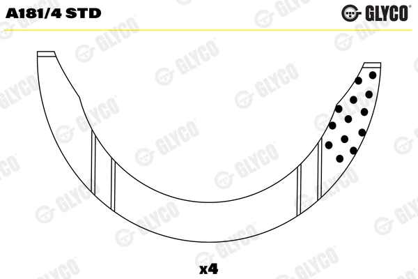 Thrust Washer, crankshaft