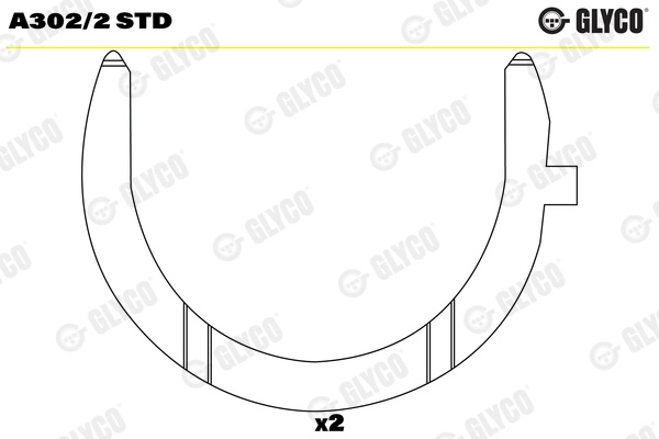 Thrust Washer, crankshaft