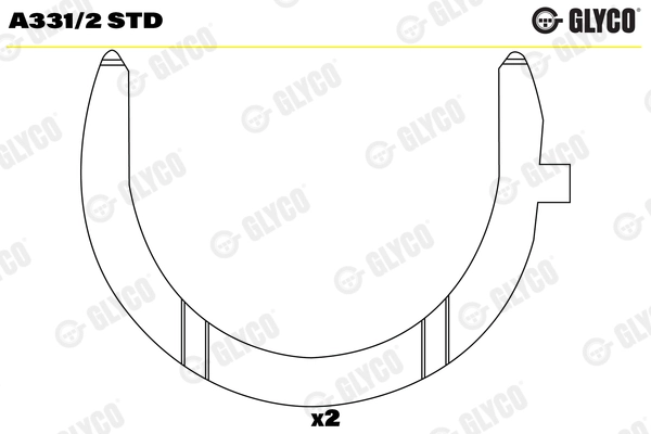 Thrust Washer, crankshaft
