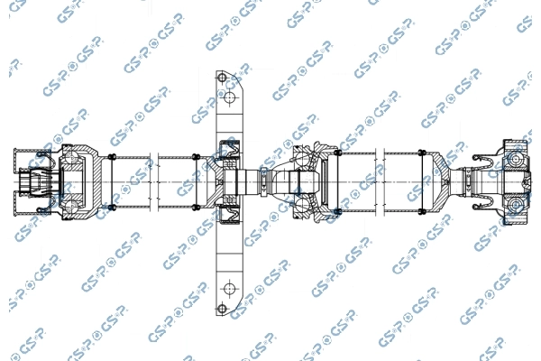Propshaft, axle drive