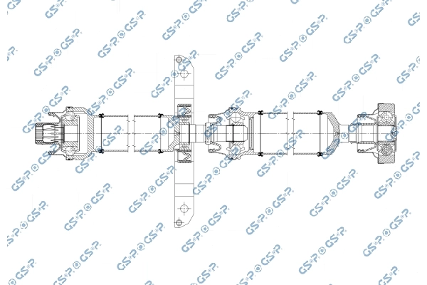 Propshaft, axle drive