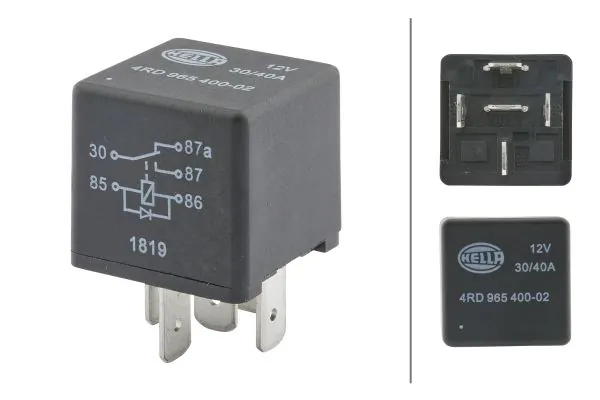 Relay, main current
