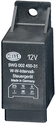 Relay, wipe/wash interval