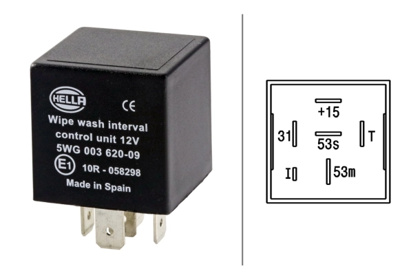 Relay, wipe/wash interval