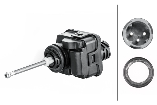 Actuator, headlight levelling