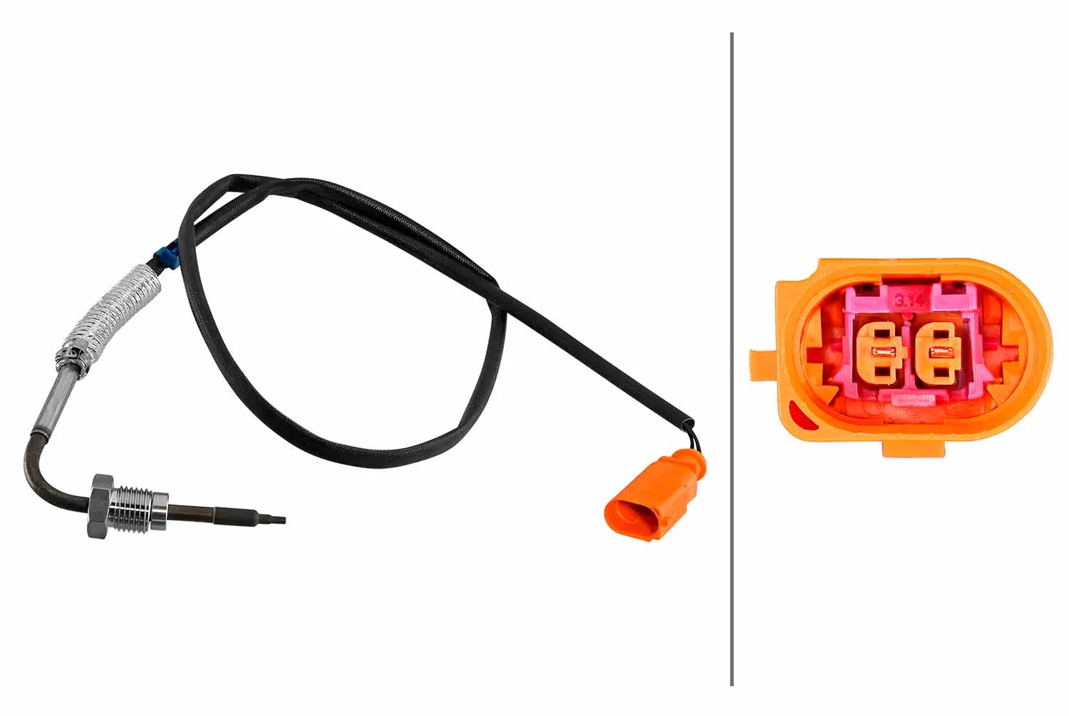 Sensor, exhaust gas temperature