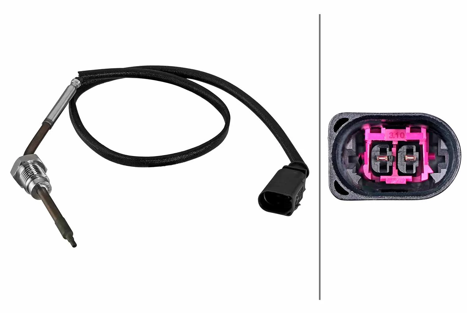 Sensor, exhaust gas temperature