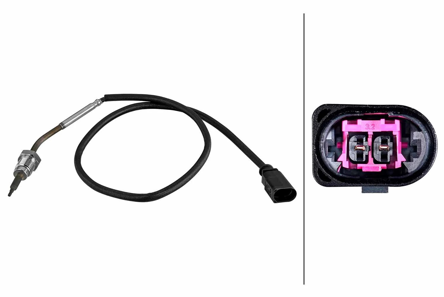 Sensor, exhaust gas temperature