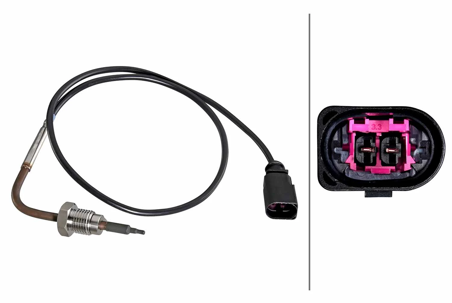 Sensor, exhaust gas temperature