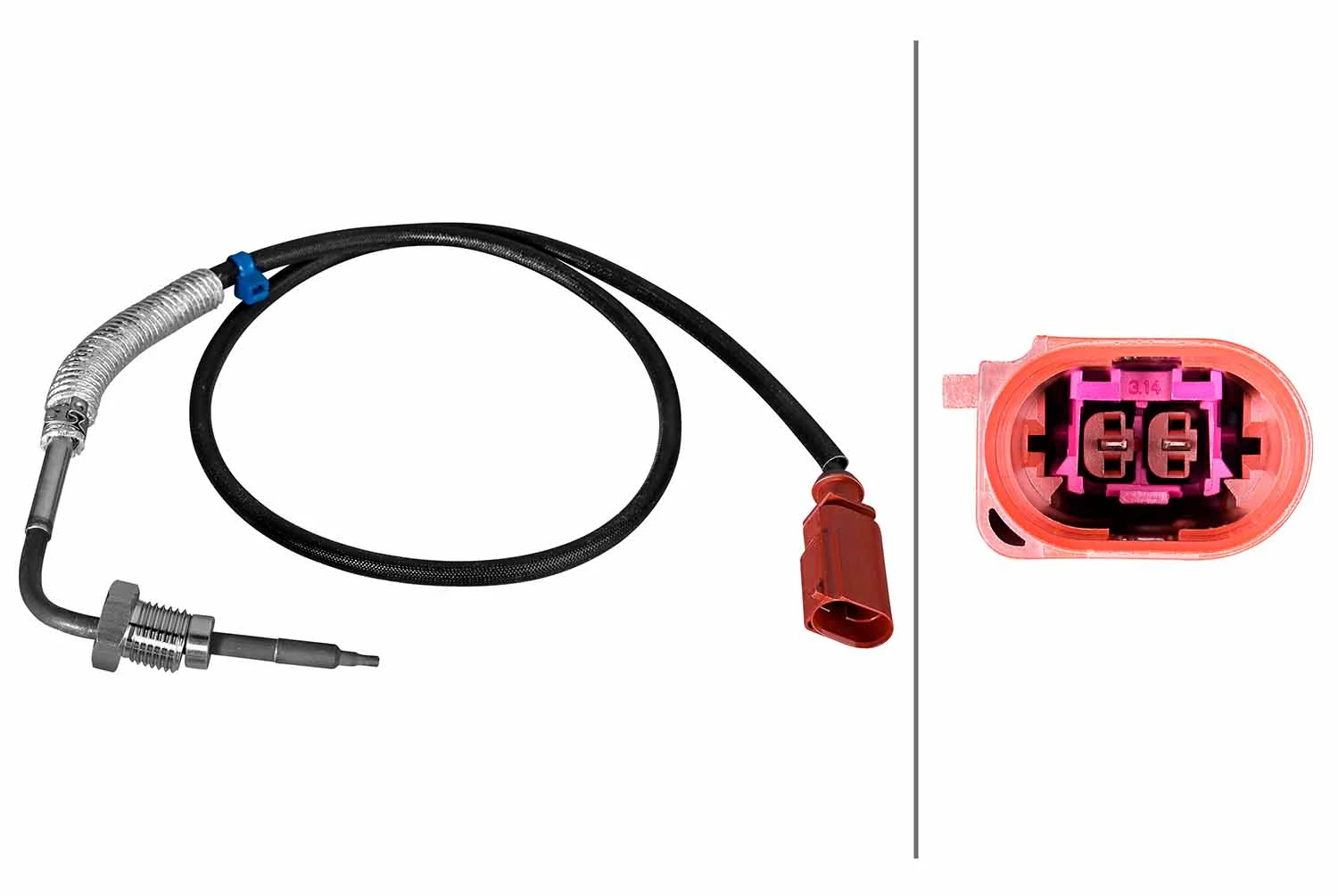 Sensor, exhaust gas temperature
