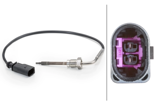 Sensor, exhaust gas temperature