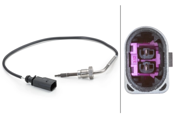 Sensor, exhaust gas temperature