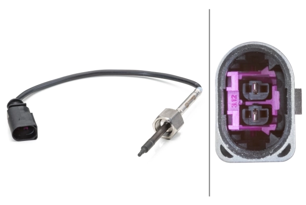 Sensor, exhaust gas temperature