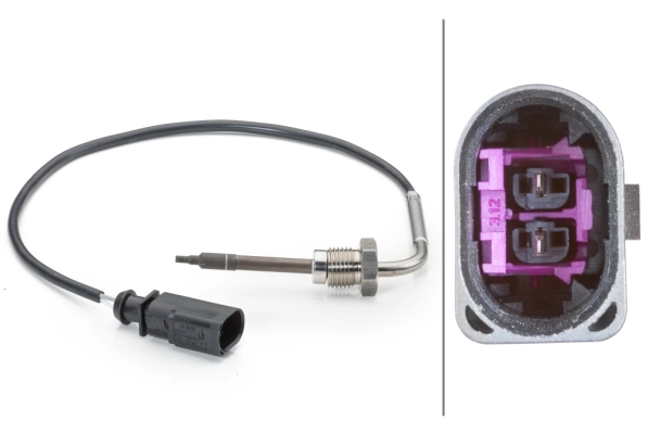 Sensor, exhaust gas temperature