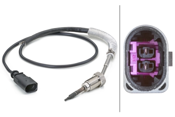Sensor, exhaust gas temperature