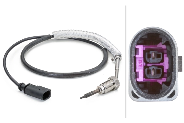 Sensor, exhaust gas temperature