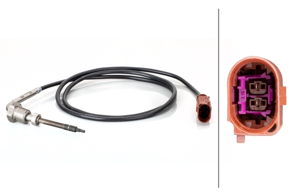 Sensor, exhaust gas temperature