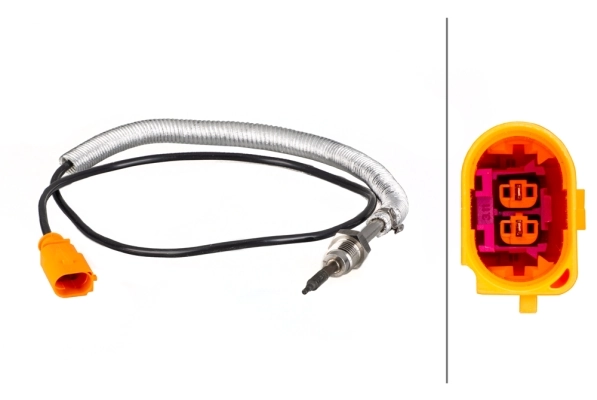 Sensor, exhaust gas temperature