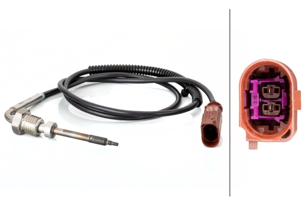 Sensor, exhaust gas temperature