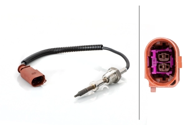 Sensor, exhaust gas temperature