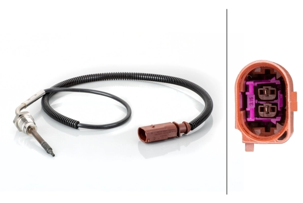 Sensor, exhaust gas temperature