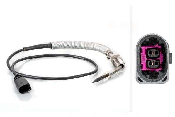 Sensor, exhaust gas temperature