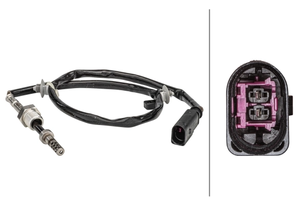Sensor, exhaust gas temperature