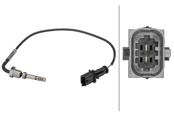 Sensor, exhaust gas temperature