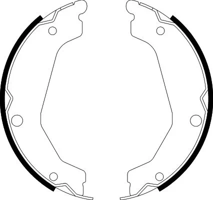 Brake Shoe Set, parking brake