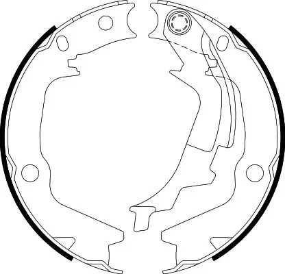 Brake Shoe Set, parking brake