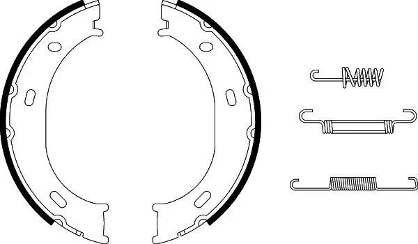 Brake Shoe Set, parking brake