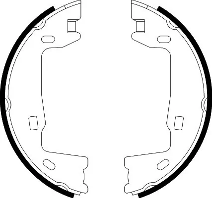 Brake Shoe Set, parking brake