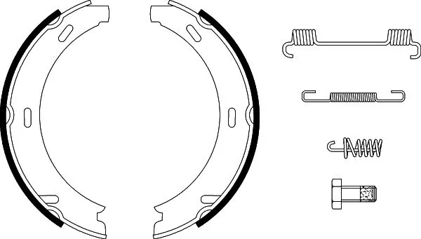 Brake Shoe Set, parking brake