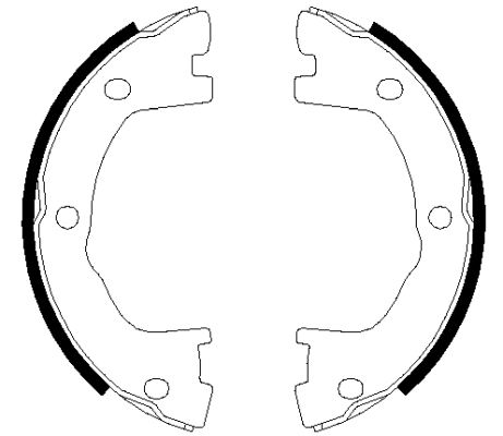 Brake Shoe Set, parking brake